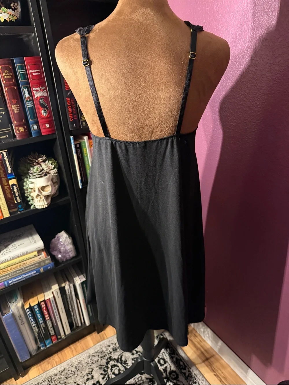 Flora Nikrooz Black Lace V-Neck Chemise